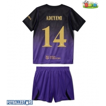 Barcelona Karim Adeyemi #14 Bortedraktsett Barn 2026-27 Kortermet (+ Korte bukser)